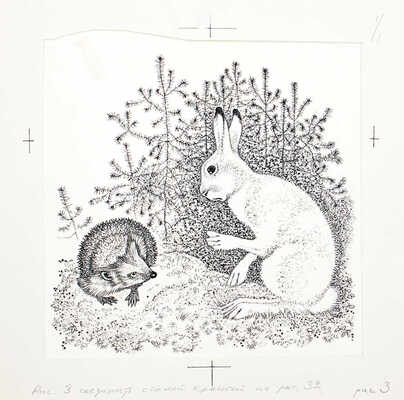 Кузнецов Леонид Трофимович. Макет из 27 иллюстраций и книга К.Д. Ушинского «Рассказы и сказки» (М.: Дет. лит., 1975)